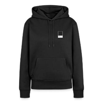 Farbe Schwarz - Frauen Premium Bio Hoodie - Schwarz - Vorne - Julia (174cm)
