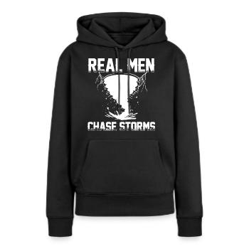 Storm Hunting - Frauen Premium Bio Hoodie - Schwarz - Vorne - Julia (174cm)