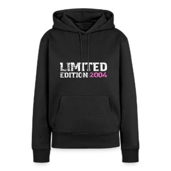 Limited Edition 2004 18. Geburtstag Geschenk Damen - Frauen Premium Bio Hoodie - Schwarz - Vorne - Julia (174cm)