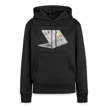 Data Entry Clerk Sheets For The Win Art - Women’s Premium Organic Hoodie - black - Front - Julia (174cm)