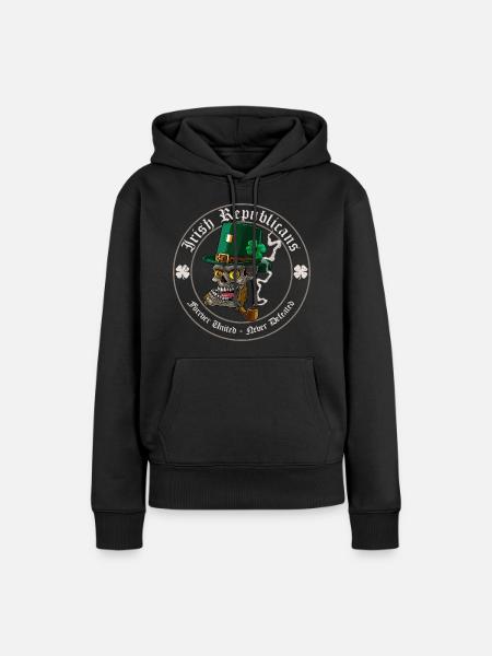 Irische Republikaner - Frauen Premium Bio Hoodie - Schwarz