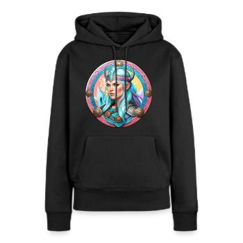 Fiers Vikings en Germania Shieldmaiden - Sweat à capuche Premium bio Femme - noir - Devant - Julia (174cm)