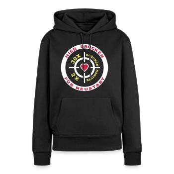 Erste Hilfe Kurs | Herzmassage und Beatmung - Frauen Premium Bio Hoodie - Schwarz - Vorne - Julia (174cm)