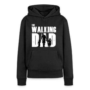 walking dad - Frauen Premium Bio Hoodie - Schwarz - Vorne - Julia (174cm)