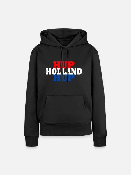 Hup holland hup - Frauen Premium Bio Hoodie - Schwarz