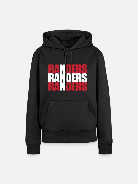 Randers Dänemark Fahne - Frauen Premium Bio Hoodie - Schwarz