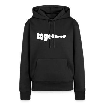 ensemble - Sweat à capuche Premium bio Femme - noir - Devant - Julia (174cm)