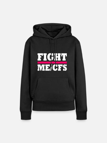 Me/cfs - fight me/cfs - Frauen Premium Bio Hoodie - Schwarz