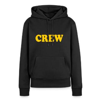 Crew - Sweat à capuche Premium bio Femme - noir - Devant - Julia (174cm)