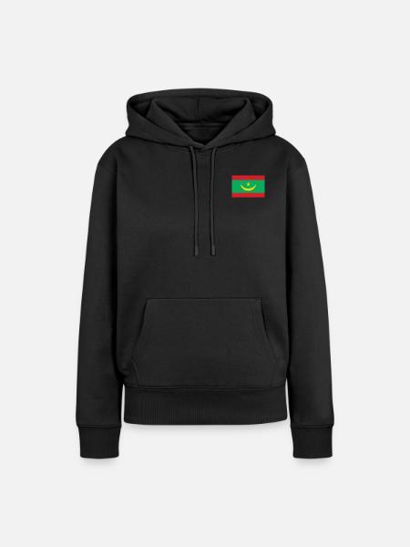 Mauretanien Flagge - Frauen Premium Bio Hoodie - Schwarz