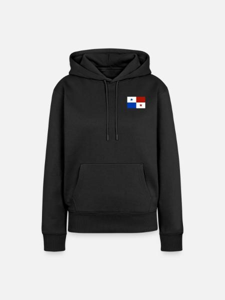 Panama Flagge - Frauen Premium Bio Hoodie - Schwarz