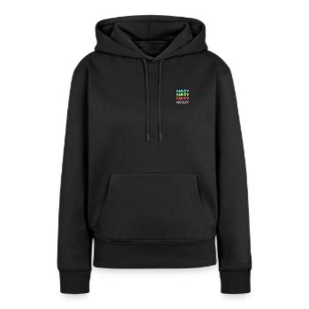 Party Party Party Monday (2) - Frauen Premium Bio Hoodie - Schwarz - Vorne - Julia (174cm)