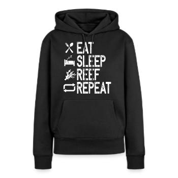 Salzwasser Riff Aquarium - Frauen Premium Bio Hoodie - Schwarz - Vorne - Julia (174cm)