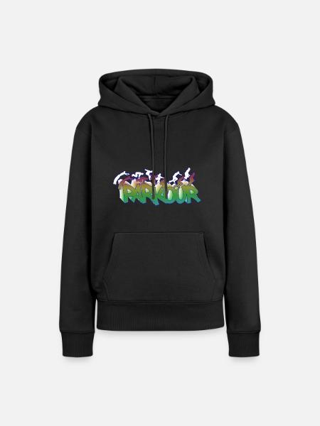 Parkour Freerunning Traceur - Frauen Premium Bio Hoodie - Schwarz