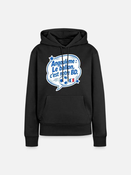 Angoulême BD Foot - Frauen Premium Bio Hoodie - Schwarz