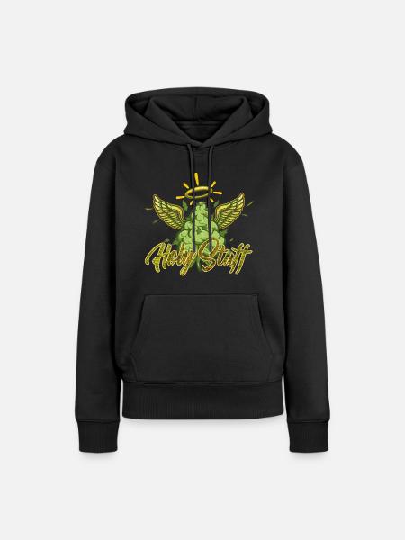 THC Heiliges Zeug - Frauen Premium Bio Hoodie - Schwarz