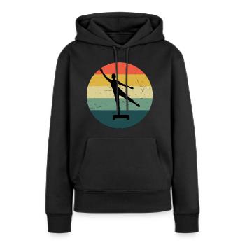 Aerobic Konditionstraining Krafttraining Aerobic - Frauen Premium Bio Hoodie - Schwarz - Vorne - Julia (174cm)