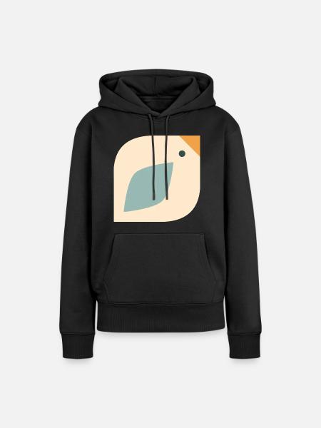 Süßer Vogel - Frauen Premium Bio Hoodie - Schwarz