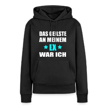 La chose la plus excitante avec mon ex, c’était moi - cadeau - Sweat à capuche Premium bio Femme - noir - Devant - Julia (174cm)