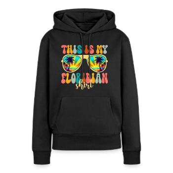 Liebt Florida Sommerferien - Frauen Premium Bio Hoodie - Schwarz - Vorne - Julia (174cm)