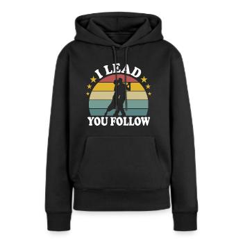 Vintage Gesellschaftstanz Abschlussball Tanz - Frauen Premium Bio Hoodie - Schwarz - Vorne - Julia (174cm)