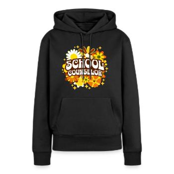Conseil Scolaire Conseiller Scolaire - Sweat à capuche Premium bio Femme - noir - Devant - Julia (174cm)