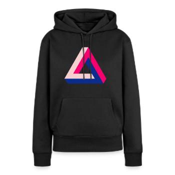 Depths of impossibility - Women’s Premium Organic Hoodie - black - Front - Julia (174cm)
