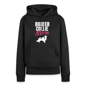 Border Collie - Frauen Premium Bio Hoodie - Schwarz - Vorne - Julia (174cm)