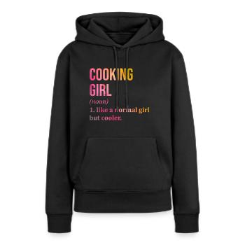 Kochen Kochen Kochen Kochen - Frauen Premium Bio Hoodie - Schwarz - Vorne - Julia (174cm)
