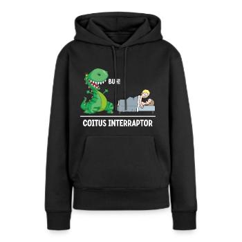 Coitus Interraptor - Frauen Premium Bio Hoodie - Schwarz - Vorne - Julia (174cm)