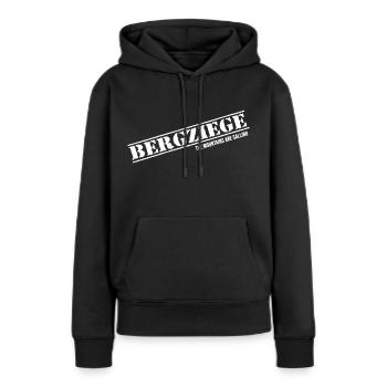 bergziege bergwandern via ferrata alpin bayern - Frauen Premium Bio Hoodie - Schwarz - Vorne - Julia (174cm)