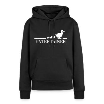 landleben entertainer bauernhof ente dorfleben - Frauen Premium Bio Hoodie - Schwarz - Vorne - Julia (174cm)