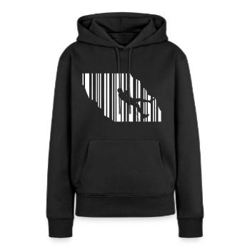 canyoning canyoning canyoneer - Sweat à capuche Premium bio Femme - noir - Devant - Julia (174cm)