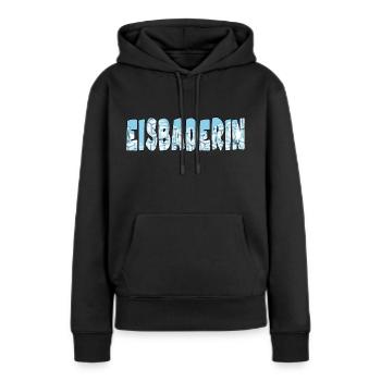 eisbaden winterbader cool icebath kälteresistent - Frauen Premium Bio Hoodie - Schwarz - Vorne - Julia (174cm)