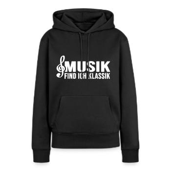 klassische Musik Sinfonie Klassik Klangwelt - Frauen Premium Bio Hoodie - Schwarz - Vorne - Julia (174cm)