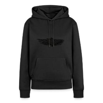 Schwimmen Schwimmer Schwimmbad Freibad Schwimmerin - Frauen Premium Bio Hoodie - Schwarz - Vorne - Julia (174cm)