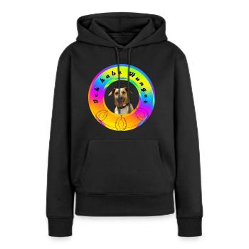 Ich habe Hunger auf Fleisch - Frauen Premium Bio Hoodie - Schwarz - Vorne - Julia (174cm)