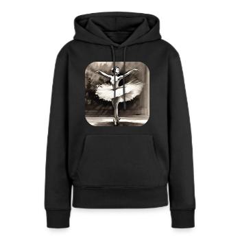 Prima Ballerina IV - Frauen Premium Bio Hoodie - Schwarz - Vorne - Julia (174cm)