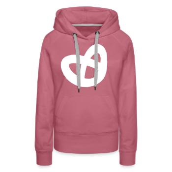Pretzel - Women’s Premium Organic Hoodie - mauve - Front - Isabella (175cm)