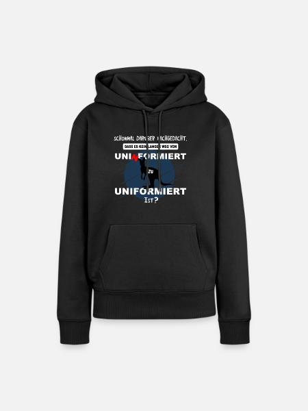 Känguru - Lustige Sprüche - Frauen Premium Bio Hoodie - Schwarz
