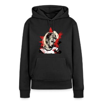 Punk Mädchen - Frauen Premium Bio Hoodie - Schwarz - Vorne - Julia (174cm)