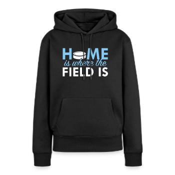 Feld Hockey Shirt - Frauen Premium Bio Hoodie - Schwarz - Vorne - Julia (174cm)