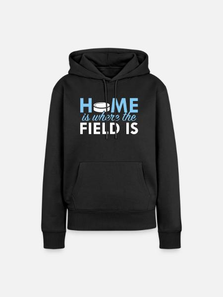 Feld Hockey Shirt - Frauen Premium Bio Hoodie - Schwarz