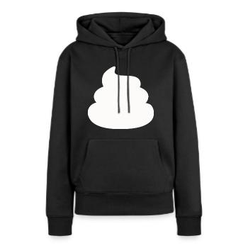 Kackhaufen Scheiße schlicht - Frauen Premium Bio Hoodie - Schwarz - Vorne - Julia (174cm)
