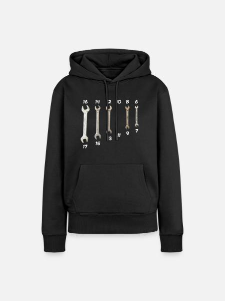 Immer verloren - Frauen Premium Bio Hoodie - Schwarz