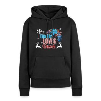 Weihnachten Girl Love Christmas Xmas Geschenk - Frauen Premium Bio Hoodie - Schwarz - Vorne - Julia (174cm)