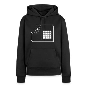 MPC BISS - Frauen Premium Bio Hoodie - Schwarz - Vorne - Julia (174cm)