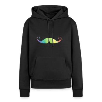 Holy Schnauzbart - Frauen Premium Bio Hoodie - Schwarz - Vorne - Julia (174cm)