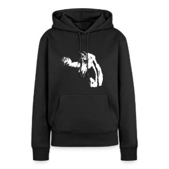 arabisches Pferd - Frauen Premium Bio Hoodie - Schwarz - Vorne - Julia (174cm)