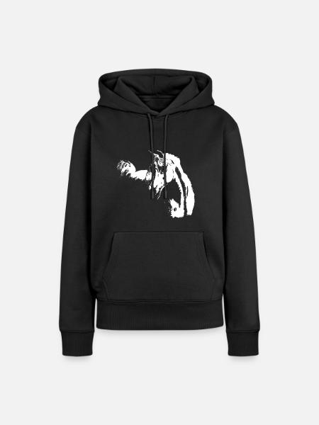 arabisches Pferd - Frauen Premium Bio Hoodie - Schwarz